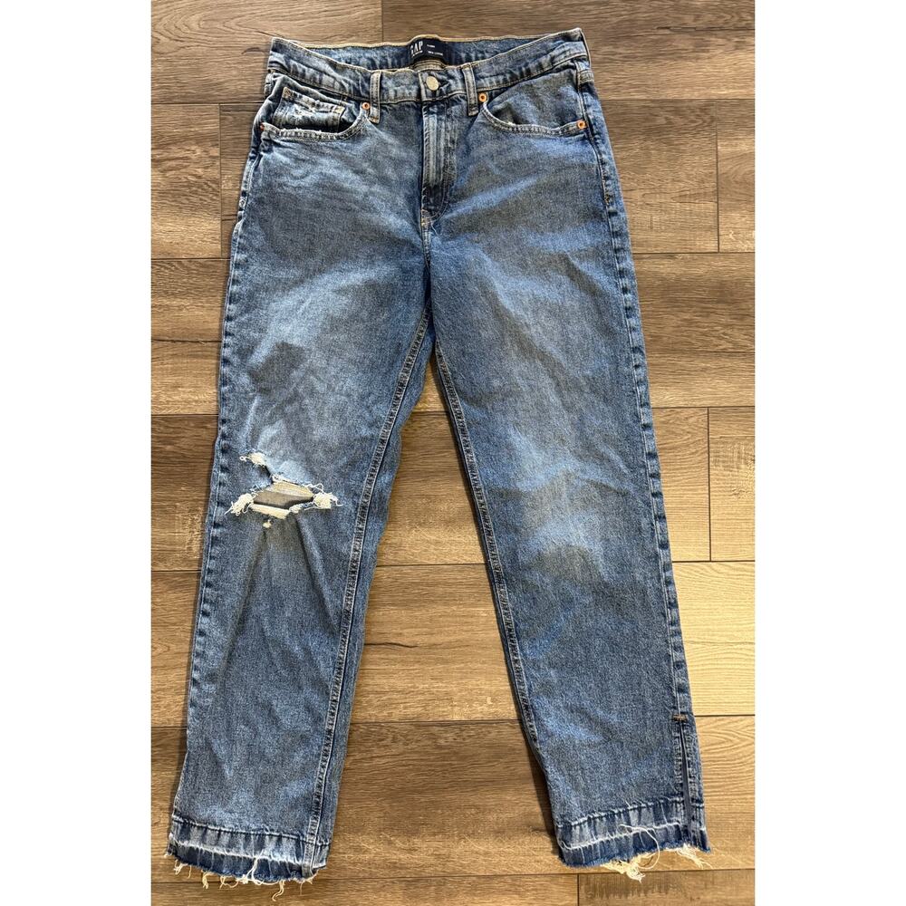 Gap 90s Loose Jeans Distressed Ripped Size‎ 6/ 28R